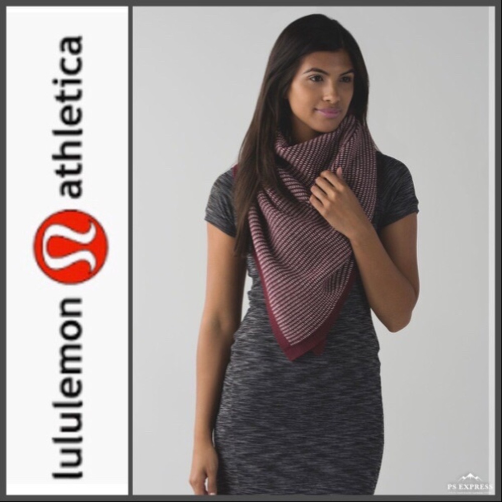 Lululemon On The Go Scarf Bordeaux/Berry O/S NWT